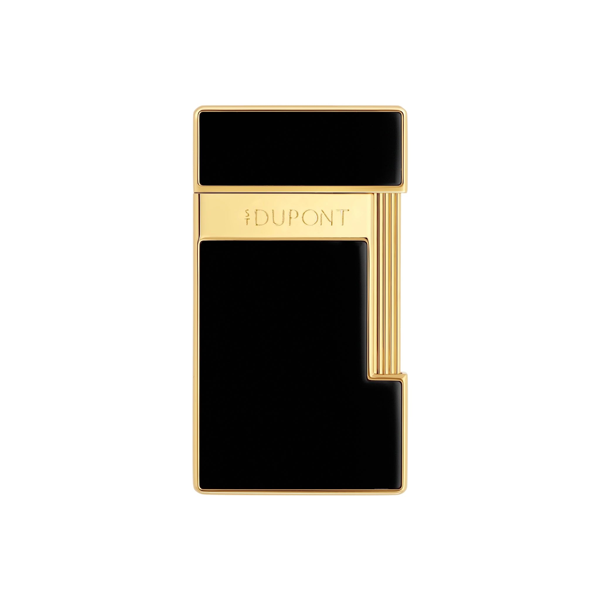 S.T. Dupont Slimmy czarny lakier/złoty 028222
