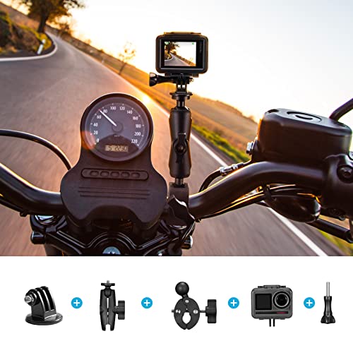 Image of AKASO Action Camera Motorcycle Kit Compatible EK7000 /EK7000 Pro /Brave 4 /Brave 4 pro /Brave 7 LE /Brave 7 /Brave 8 /V50X /V50 Pro /V50 Elite /GoPro Hero 12 11 10 9 8 /DJI /Apexcam Action Camera