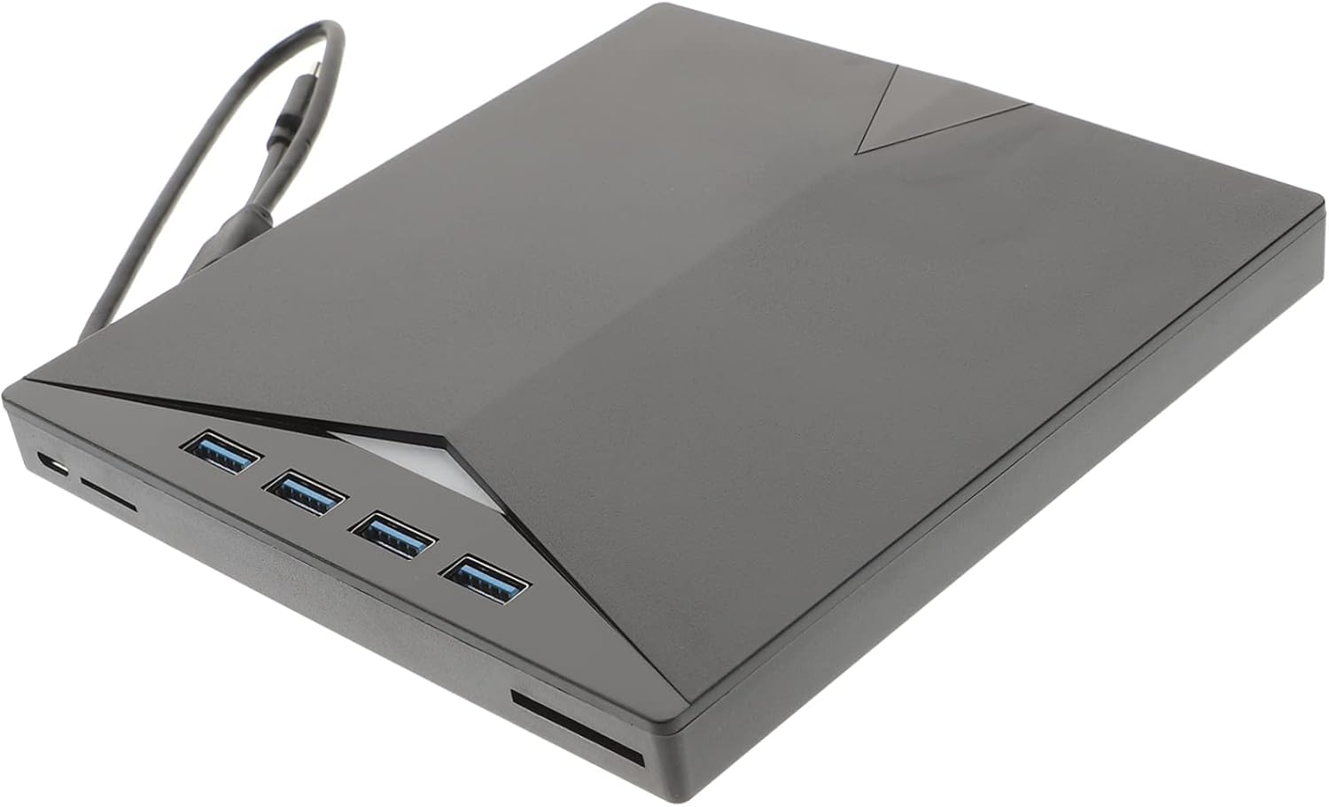 NUOBESTY Portable USB External DVD CD Burner Writer Type C Optical Drive with Slip Pad Fast Data Transmission Compatible with Laptop and Desktop for Video Playback System Installation and