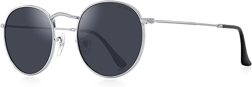 Gafas de sol polarizadas redondas pequeñas clásicas para mujeres y hombres, gafas de sol retro vintage