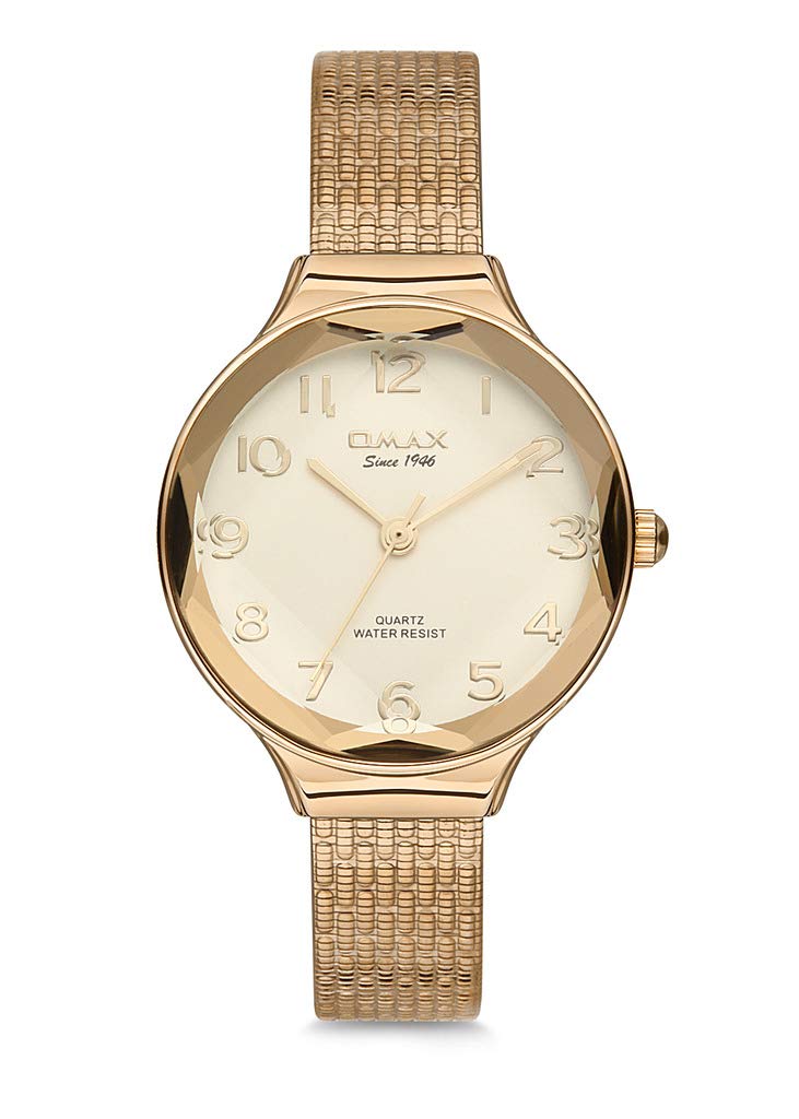 OMAX Analog Champange Dial Women’s Watch - 00FMB008Q001 (B07KV14B8Q) Amazon Price History, Amazon Price Tracker