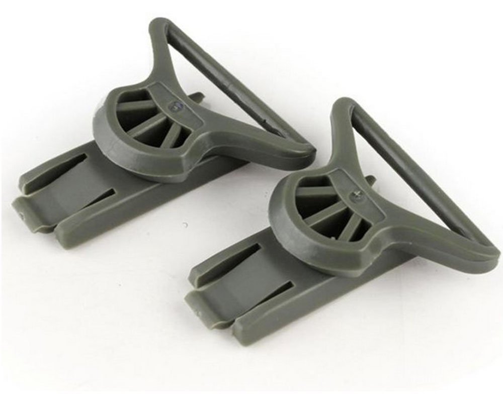XUE Airsoft Helm Zubehör Goggle Swivel Clips für ARC Schiene ausgestattet ACH/MICH/Fast BJ PJ/Bump Helm 19MM und 36MM