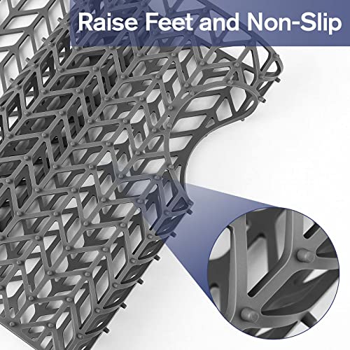 Snuggery Silicone Sink Protectors 26X14 Inch With Rear Drain Hole,Heat Resistant Non-Slip Dishwasher Suitable, Sink Mat Grid For Bottom Of Farmhouse Kitchen Stainless Steel Sink #TOP3