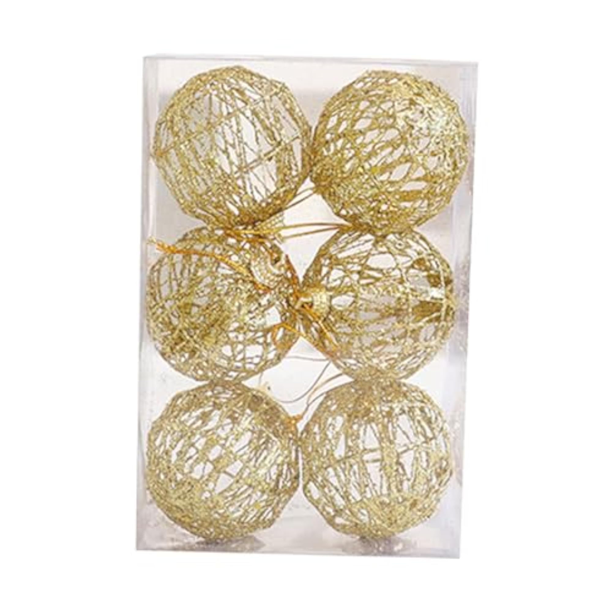 Christmas Ball Ornaments Set, 6 cm Tree Decorations