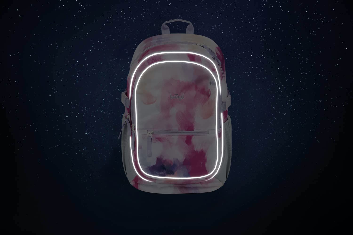 Baagl Schulrucksack Set Mädchen 3 Teilig, Schultasche für Grundschule Volksschule, Grundschule Ranzen mit Brustgurt, Ergonomischer Schulranzen (Painting)