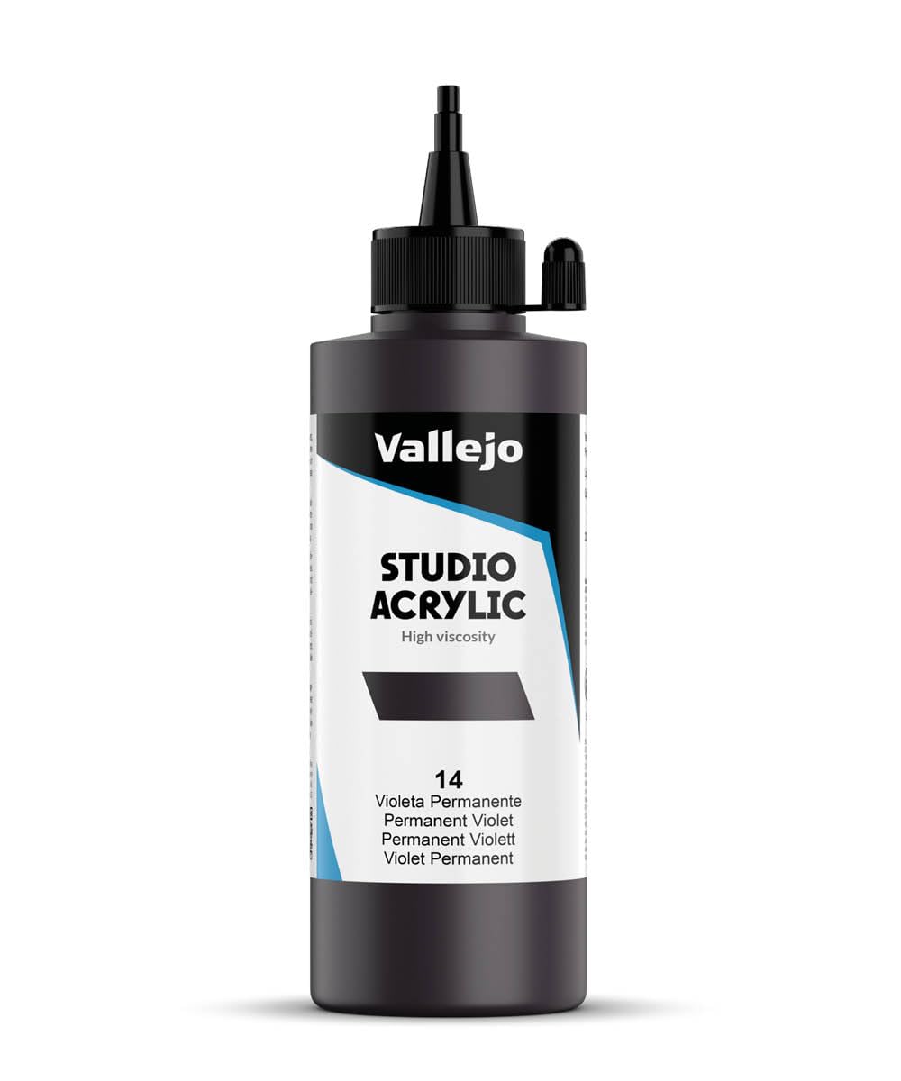 Vallejo : Studio Acrylic Paint : 200ml : Permanent Violet (Dioxazine)