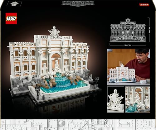 Architecture Fontana di Trevi - Kit Modellismo di Monumenti Barocchi con Facciata di Palazzo Poli e Sculture - Fai da Te per Adulti da Collezione - Regalo Uomo o Donna Amanti della Storia - 21062 - Lego - Immagine 10