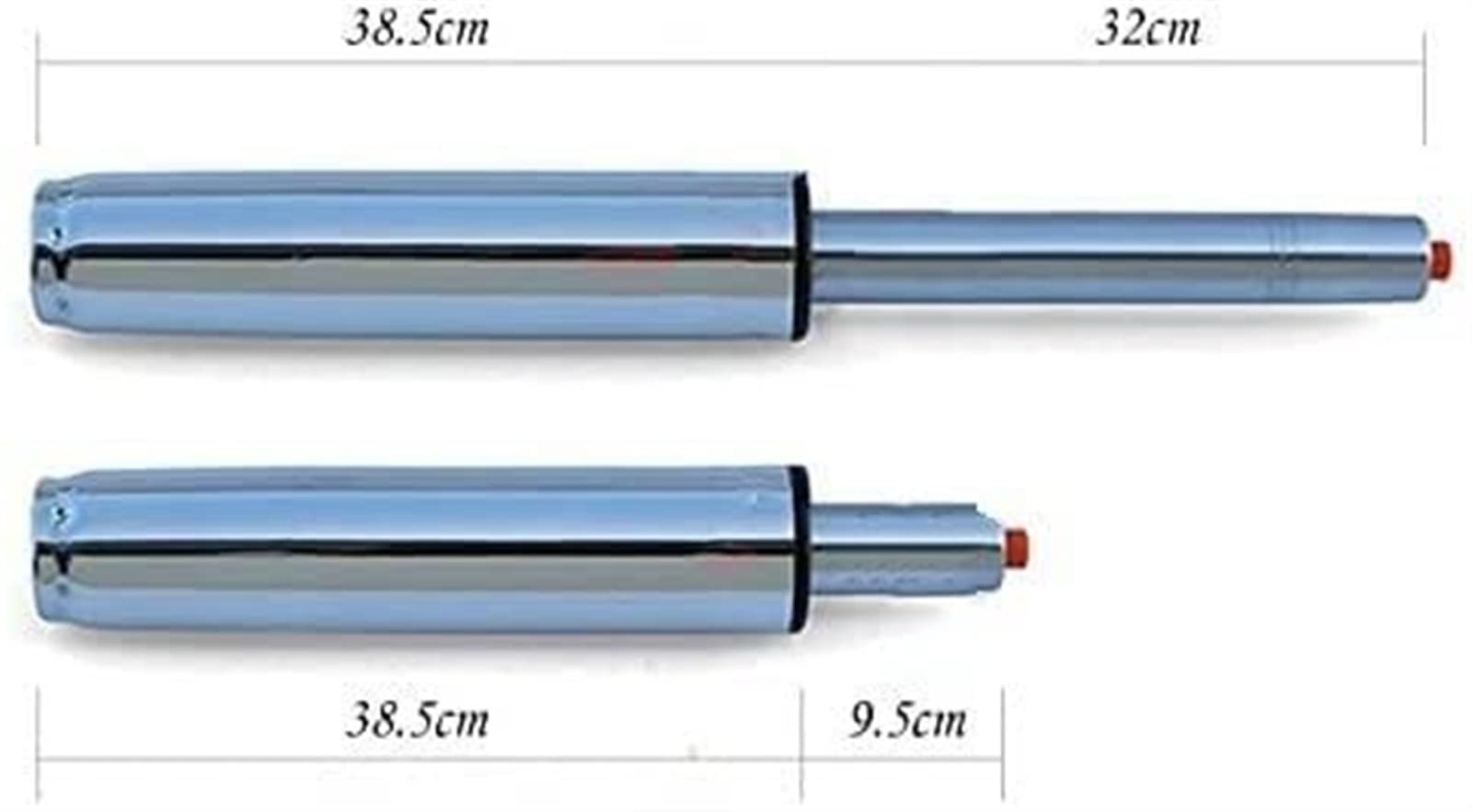 Resorte de Gas Silla de Oficina de pistón Amortiguador neumático de Carrera extendida de Cilindro de elevación de Gas Repuesto Cilindro Elevador de Gas(Chrome Silver 330)