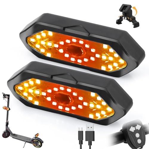 FXINRUIA 2 indicatori di direzione per Scooter e Scooter, con Telecomando USB,...