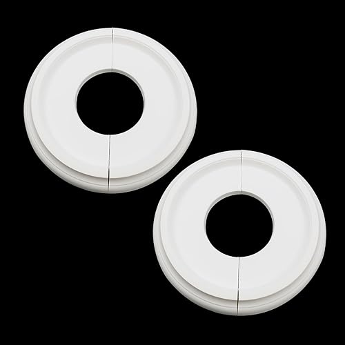 Curqia Medallón de techo dividido de 2 piezas, medallón de techo moldeado de poliuretano para accesorios de iluminación, candelabros, medallón de