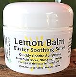 Urban ReLeaf Lemon Balm Cold Sore & Shingles Salve! 1 Oz Quickly Soothe Blisters, Rashes, Bumps, Bug Bites, Chicken Pox. Suppress Future outbreaks. 100% Natural 'Goodbye, Itchy red Bumps!'