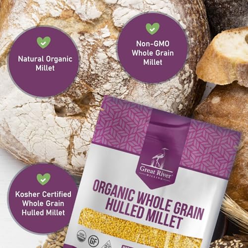 image for Great River Milling Organic Hulled Millet | Whole Grain Ancient Grain 