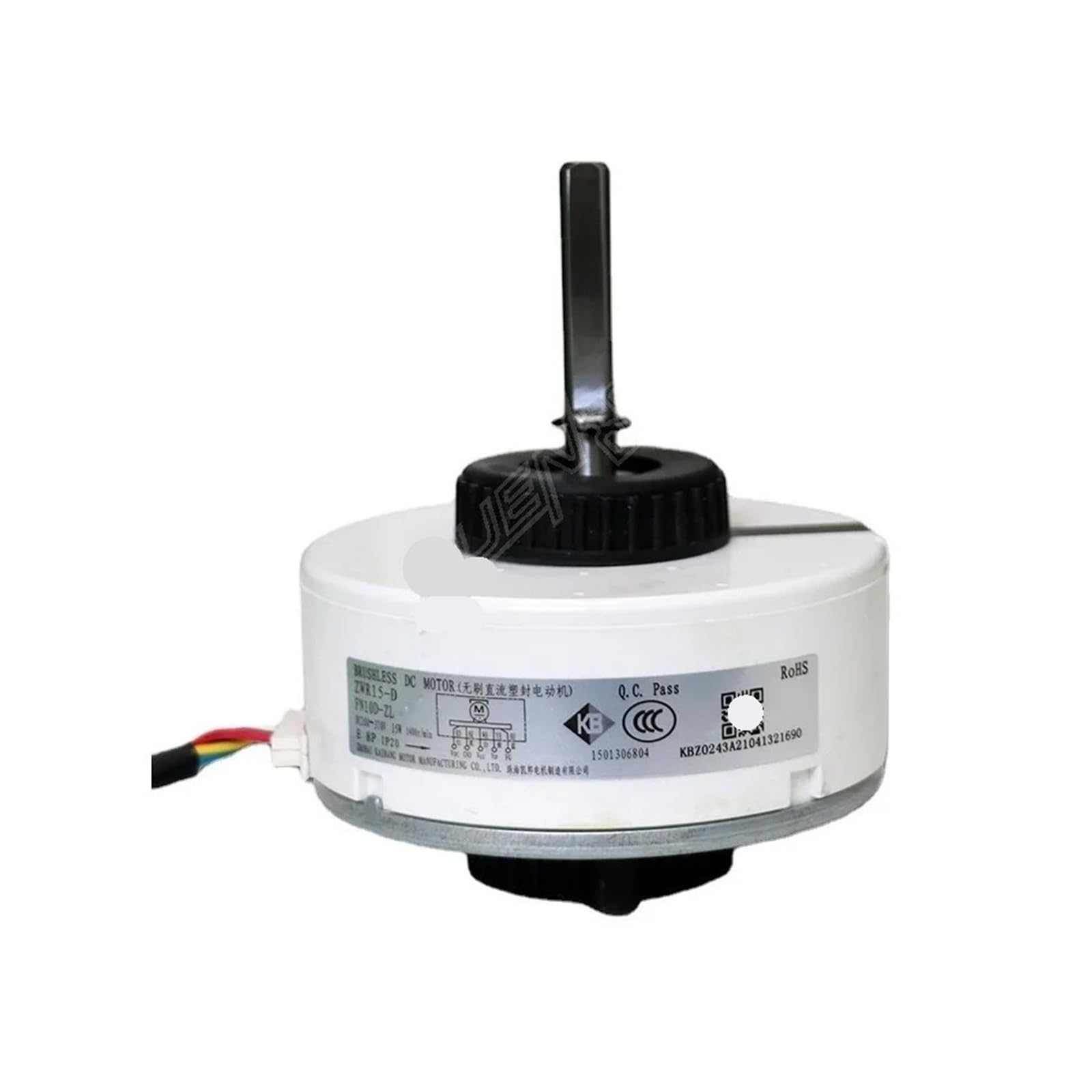 Motor Ventilador Interior Compatible con Gree ZWR15-D FN10D-ZL 15W 1400rpm | Motor CC sin escobillas, 200–370V, 1400 rpm; número de pieza 1501306804, 1 unidad