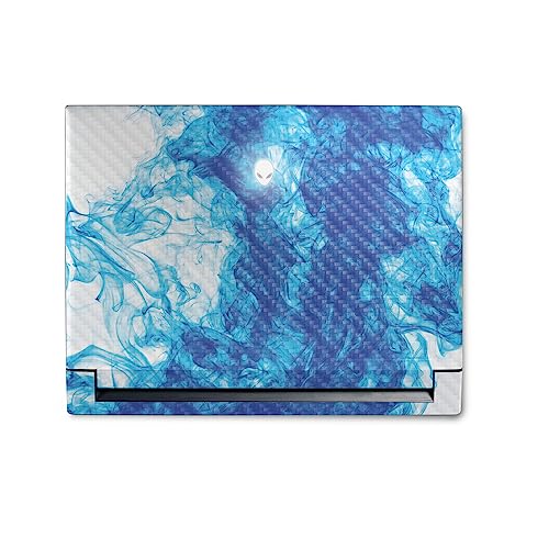 Image of MightySkins Carbon Fiber Skin Compatible With Alienware M18 R1 (2023) Full Wrap Kit - Vibrant Smoke | Protective, Durable Textured Carbon Fiber Finish | Easy To Apply & Change Styles | Made in the USA