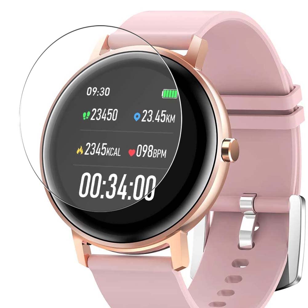 Vaxson 3-Pack Tempered Glass Screen Protector, compatible with Sysmarts TS09 Smartwatch smart watch, 9H Protective Guard Film Protectors [NOT Case Cover ]
