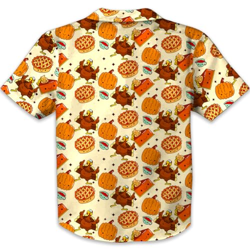 Image of Remimi Unisex Kids Halloween Shirt Boys Pumpkin Ghost Shirts Hawaii Button Up Tops 5-14 Years
