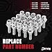 Wheel Lug Bolt M12x1.25 Wheel Studs Compatible with Jeep Dodge Chrysler Ram Cherokee Vehicle 200 2015-2017 Renegade 2014-2022 Dart 2013-2016 Compass 2018-2022 Replace# 6509933AA, 611-005 (20pcs)