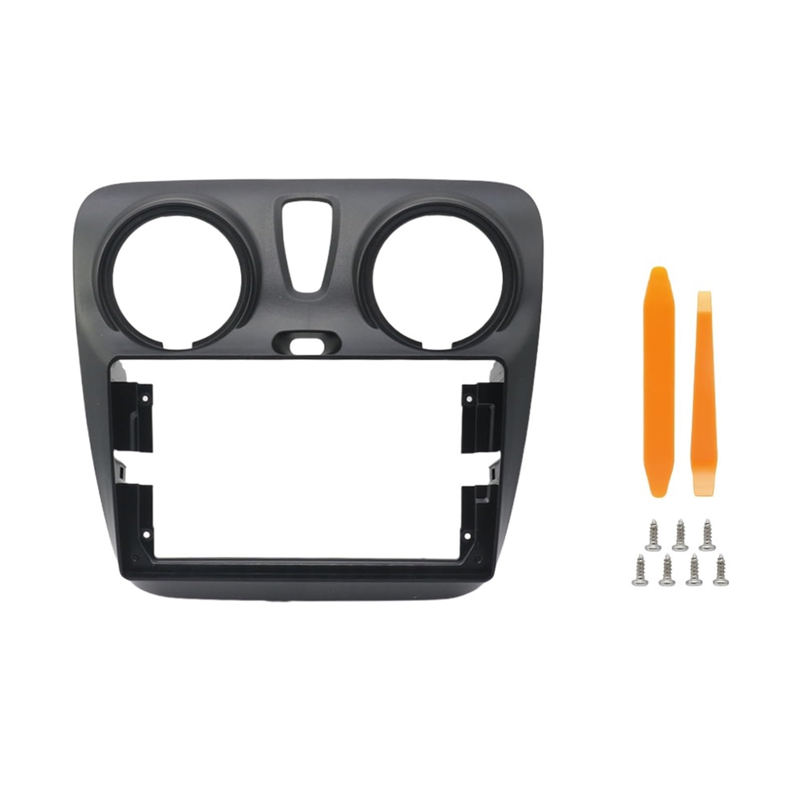 JKELPV Car Radio Frame Kit Fit For Dacia Lodgy Dokker 2012-2020 9 Inch Car Frame Fascia Adapter Android Radio Dash Panel Kit Radio adapter(Only Frame)