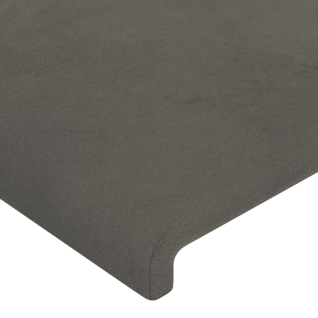 Kopfteile 2 Stück Samt Bettbezug Kopfschoner für Bett und Sofa, Hellgrau 100x5x78/88 cm, Weich und Pflegeleicht, Luxus Heimtextilien für Schlafzimmer
