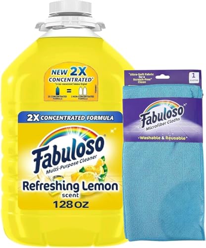 Fabuloso Lemon All Purpose Cleaner, Floor Cleaner Makes 64 Gallons