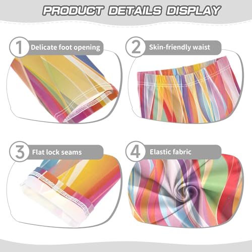 Bolaz Toddler Girls Leggings Printed Yoga Pants Leggings Colorful Elegant Background for Kids3