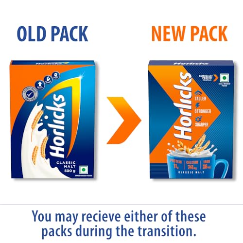 Image of Horlicks Health & Nutrition Drink for Kids, 1kg Jar & Horlicks Health & Nutrition Drink for Kids, 500g Refill Pack