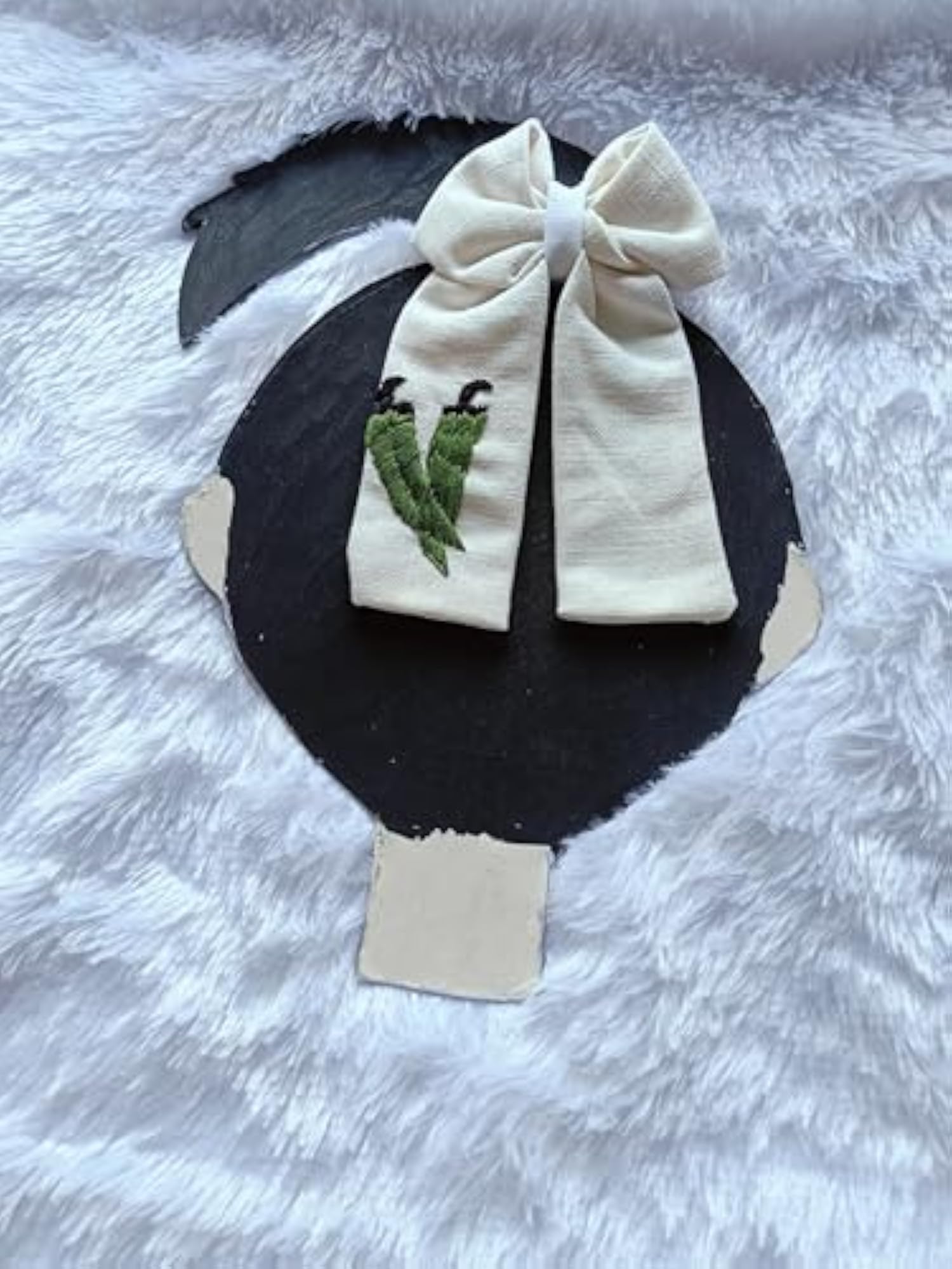 Handmade Embroidery Design Hair Bow for Girls