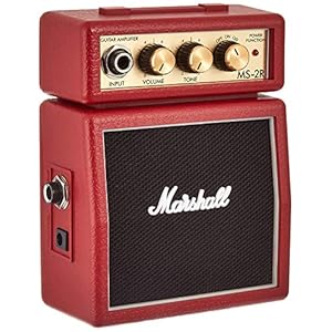 Marshall Mini gitaarversterker (Ms-2R) (rood)