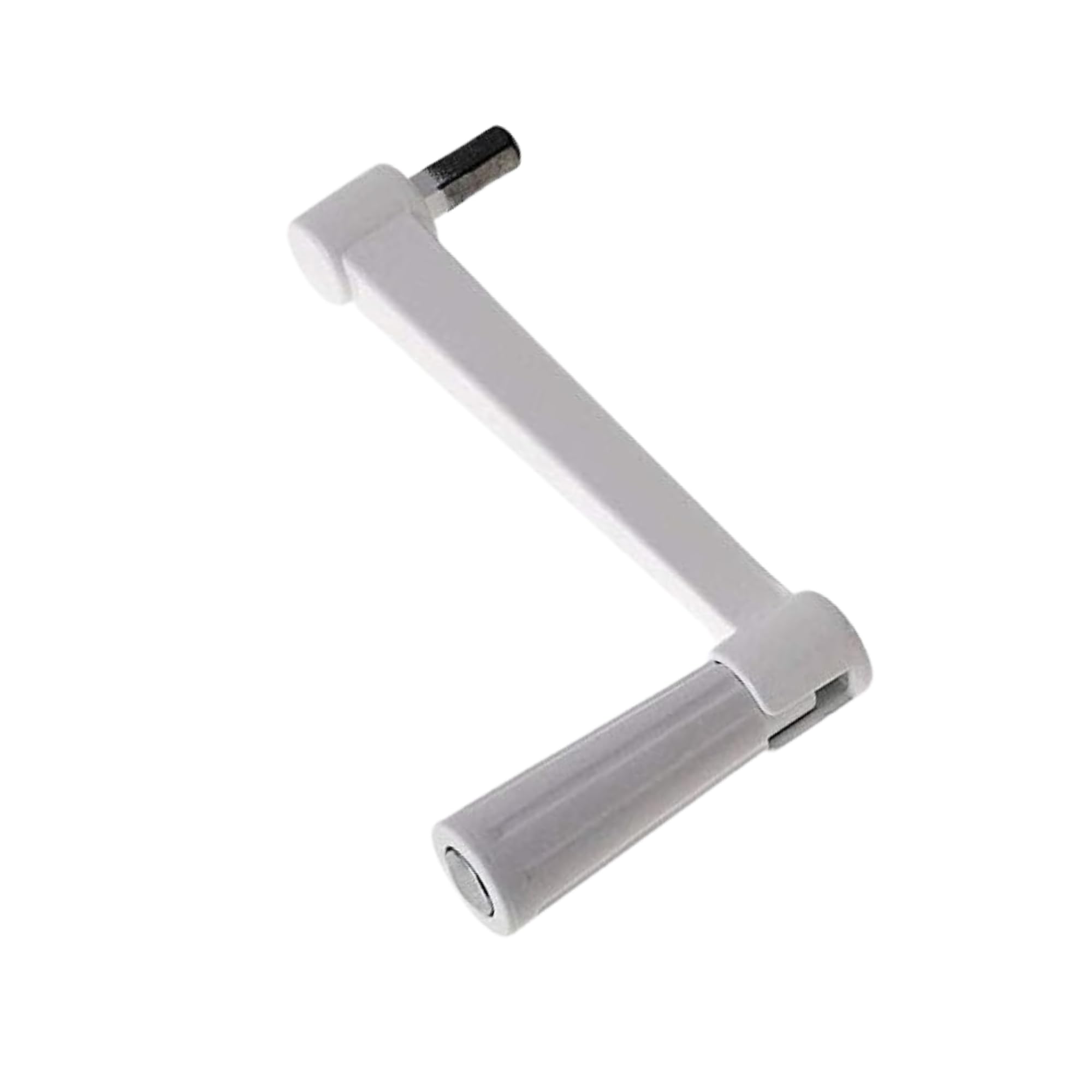 IdeaGenesis, Crank for Shutter Lathe, Replacement Window Crank, Blind Handle, Lifting Handle for Roof Drying Rack (White