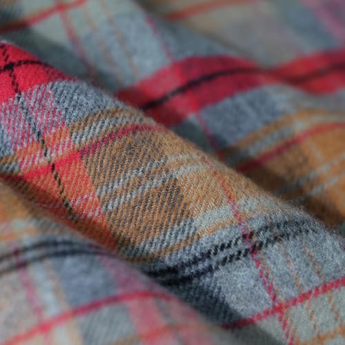 Image of Dubinik Mens Shacket Flannel Shirt for Men Lightweight Jacket Casual Plaid Coat with Warm Lining Long Sleeve Button