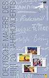  Deutsche Malerei des 20. Jahrhunderts : Ein Buch mit Originalbriefmarken und Stempeln, mit Informationen über Künstler und Zeitgeschichte.