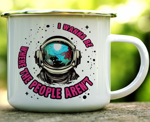 Taza de camping Loftipop esmalte acero inoxidable 16oz miniatura 2