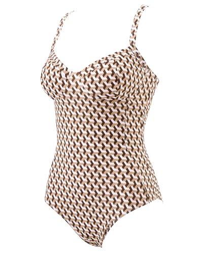 Image of SUUKSESS Womens Tummy Control One Piece Swimsuit Sexy Crisscross Back Bathing Suit