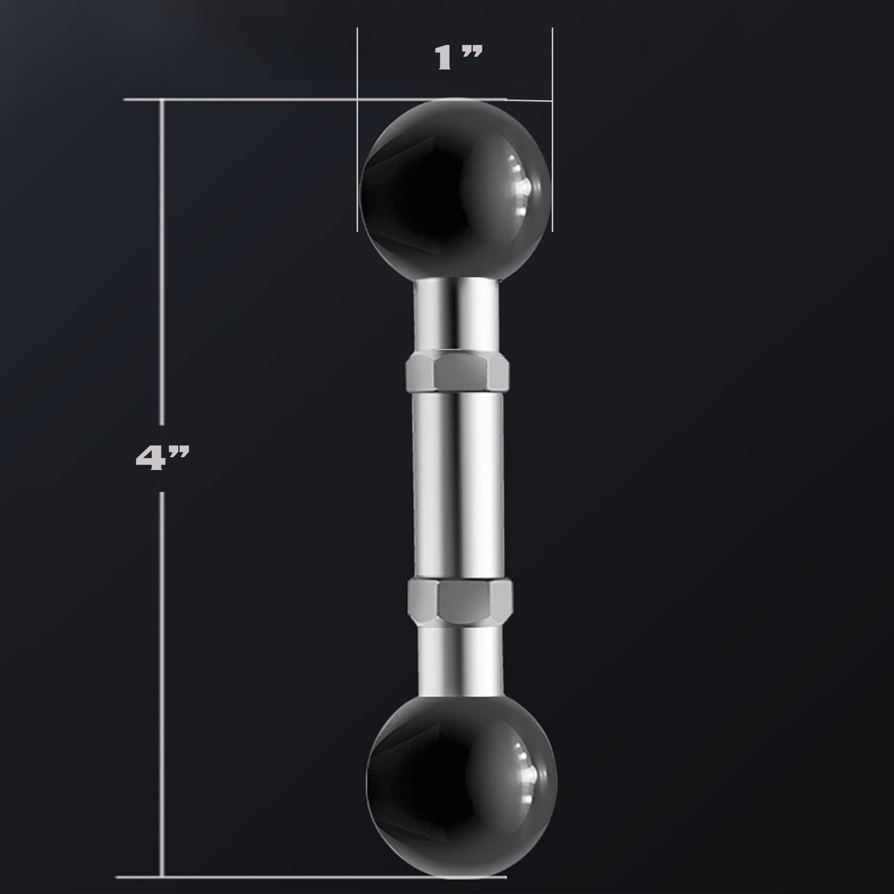 Adattatore a doppia sfera Supporto a sfera 25,4 mm (1) Compatibile con