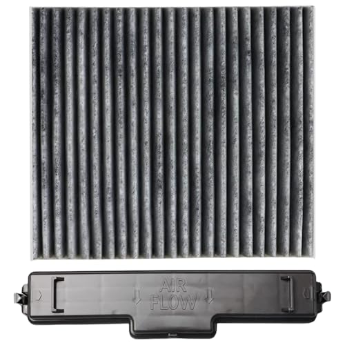 KPALAG Upgraded Activated Carbon Cabin Air Filter & Filter Access Door Fits for Dodge Ram 1500 2500 3500 Dodge Avengers, caliber, Tour, Compass, Patriot, Chrysler 200,Replace:68318365AA, 68052292AA