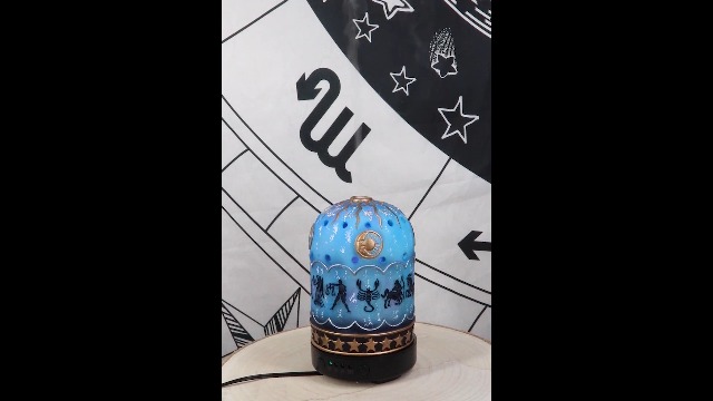 Difusor aromático eléctrico con signos zodiacales y luces LED miniatura 7
