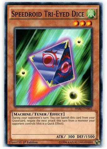 YU-GI-OH! - Speedroid Tri-Eyed Dice (HSRD-EN002) - High-Speed Riders - 1st Edition - Common