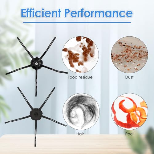 Image of (6 Pack) Side Brushes for Roborock Q7 Max+, Q7 Max, Q5 Max+, Q5 Pro, Q5 Pro+, Q8 Max+, Q Revo, Qrevo S, Qrevo Pro, Qrevo Slim, Qrevo Master, S7 MaxV Ultra, S8 MaxV Ultra, S8 Pro Ultra, S7 & E Series