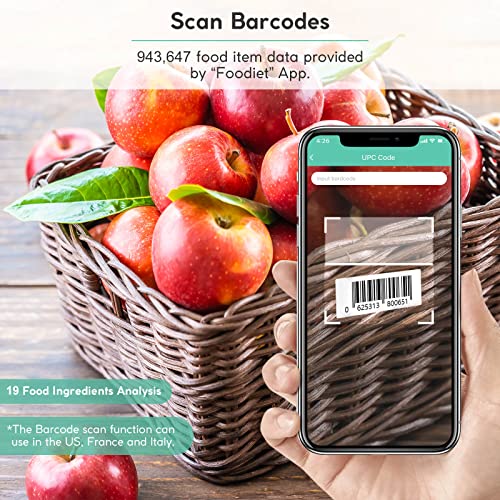 Arboleaf Food Scale Rechargeable, Kitchen Scale For Food Ounces And Grams, Smart Food Scale For Weight Loss, Small Digital Baking Food Scales For Kitchen Gift, Usb Scale, 1G/0.1Oz, 11Lb/5Kg #TOP7