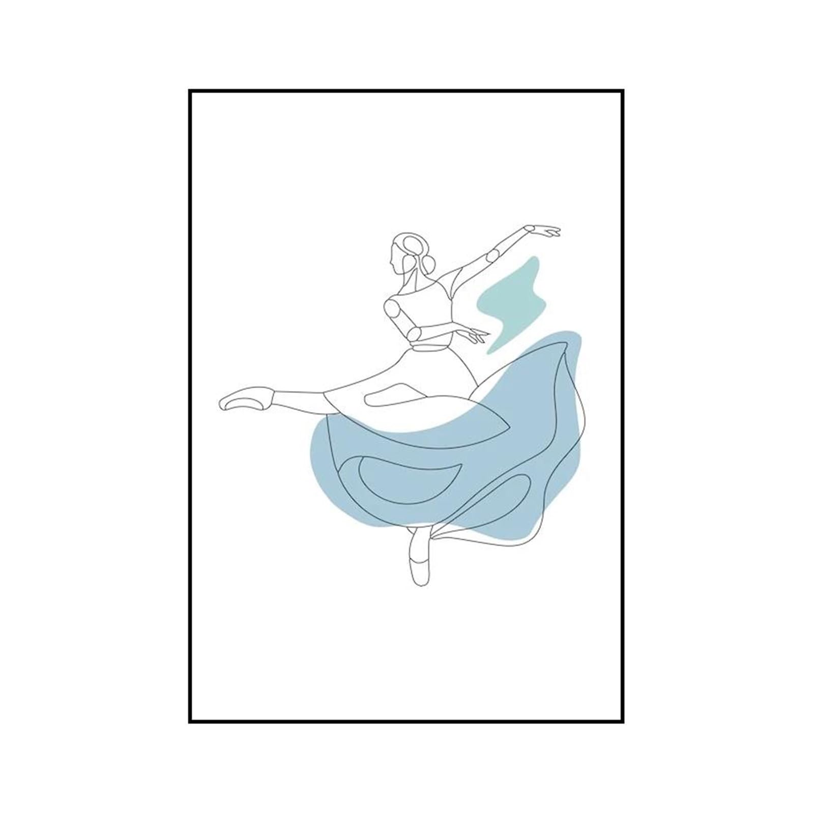 Cuadro sobre lienzo para vestir paredes vacías con arte moderno de bailarina