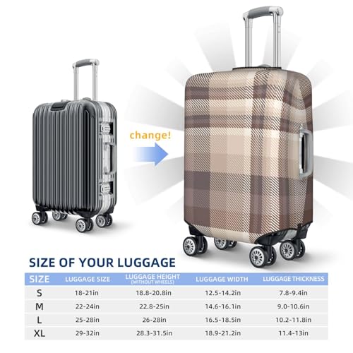 Lattice Luggage Cover, Protective Washable Suitcase Cover - Travel Fashion Elastic Suitcase Protector Large3