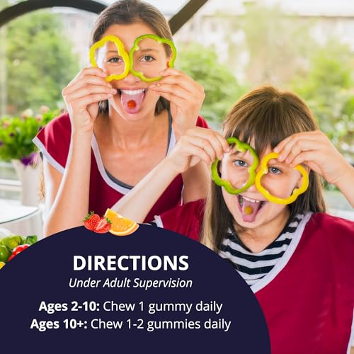 Image of NuBest Daily Probiotic Gummies for Kids & Teens with 5 Billion CFUs | Supports Immune, Gut, and Digestive Health | No Added Sugar | Yummy Strawberry & Orange Flavors | 60 Premium Vegan Gummies