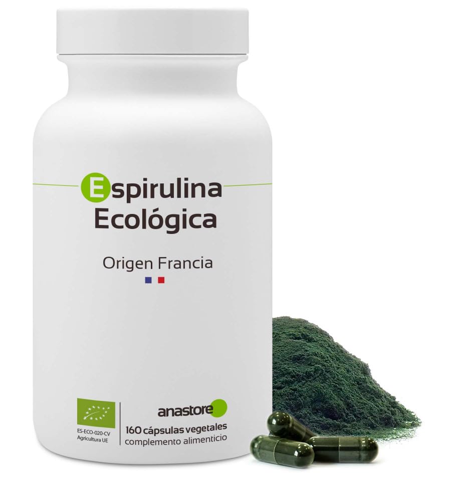 ESPIRULINA ECOLÓGICA * 500 mg / 180 cápsulas * Antioxidantes, Cardiovascular (glucosa), Deficiencias (hemoglobina), Energia (fatiga), Equilibrio emocional, Inmunitario (estimulación de defensas naturales), Peso (adelgazamiento), Rendimiento deportivo * Ga