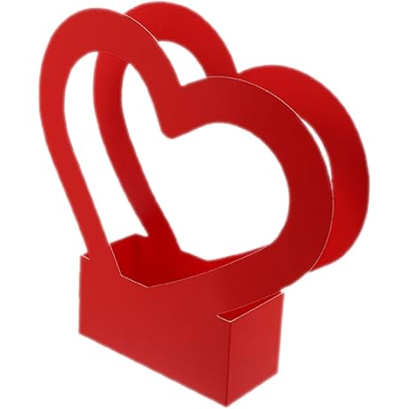 Heart-Shaped, Florally-Accented Decorative Box