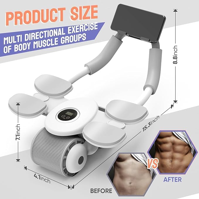 Buy Now 4 Elbow Support Men-Abdominal Exercise Equipment For Home Gy...