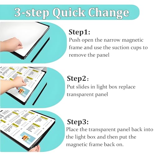 Caja de luz LED, tablero de menú retroiluminado para tiendas de restaurantes, carteleras colgantes para decoración y publicidad