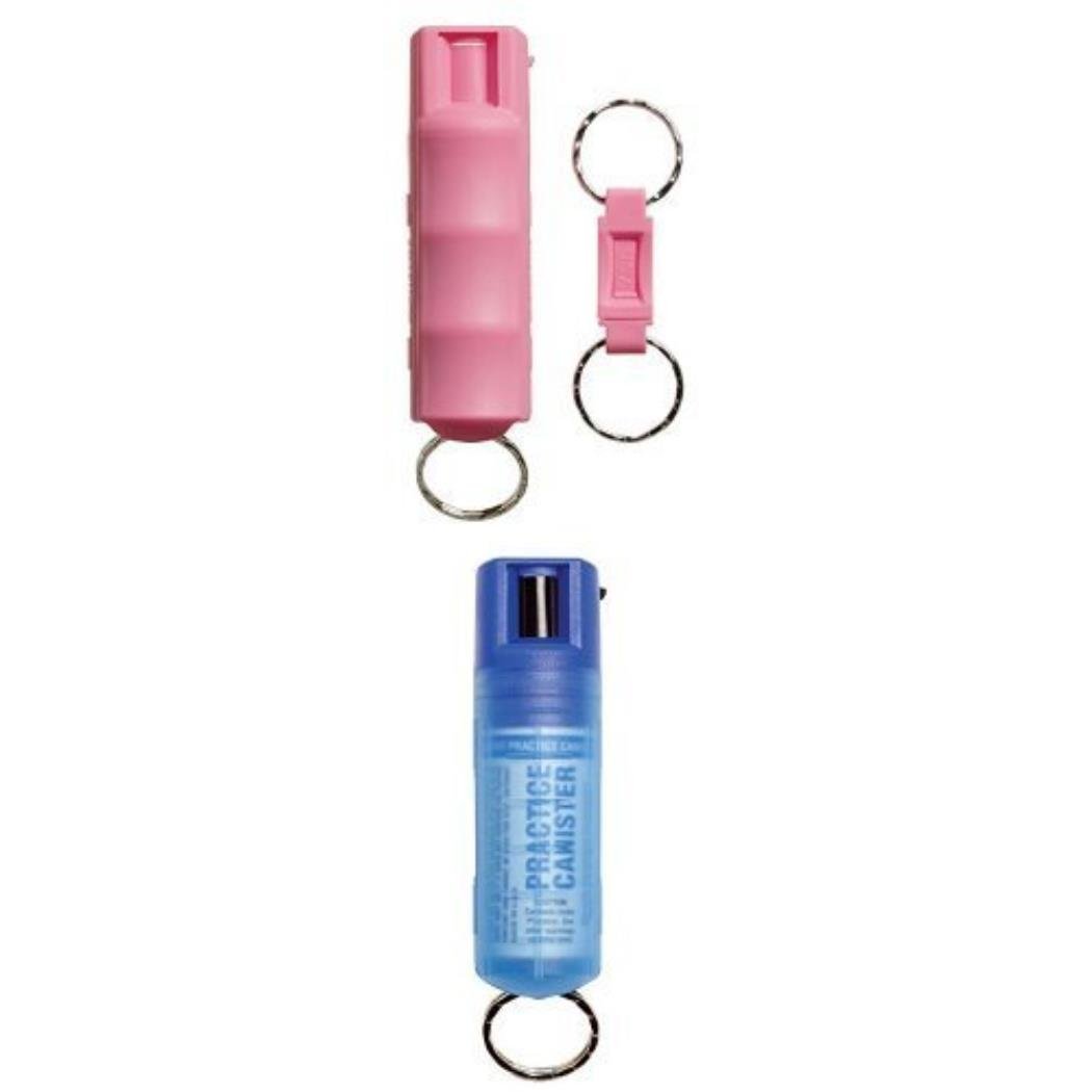 Sabre Red Pepper Spray Pink with Quick Release Keychain