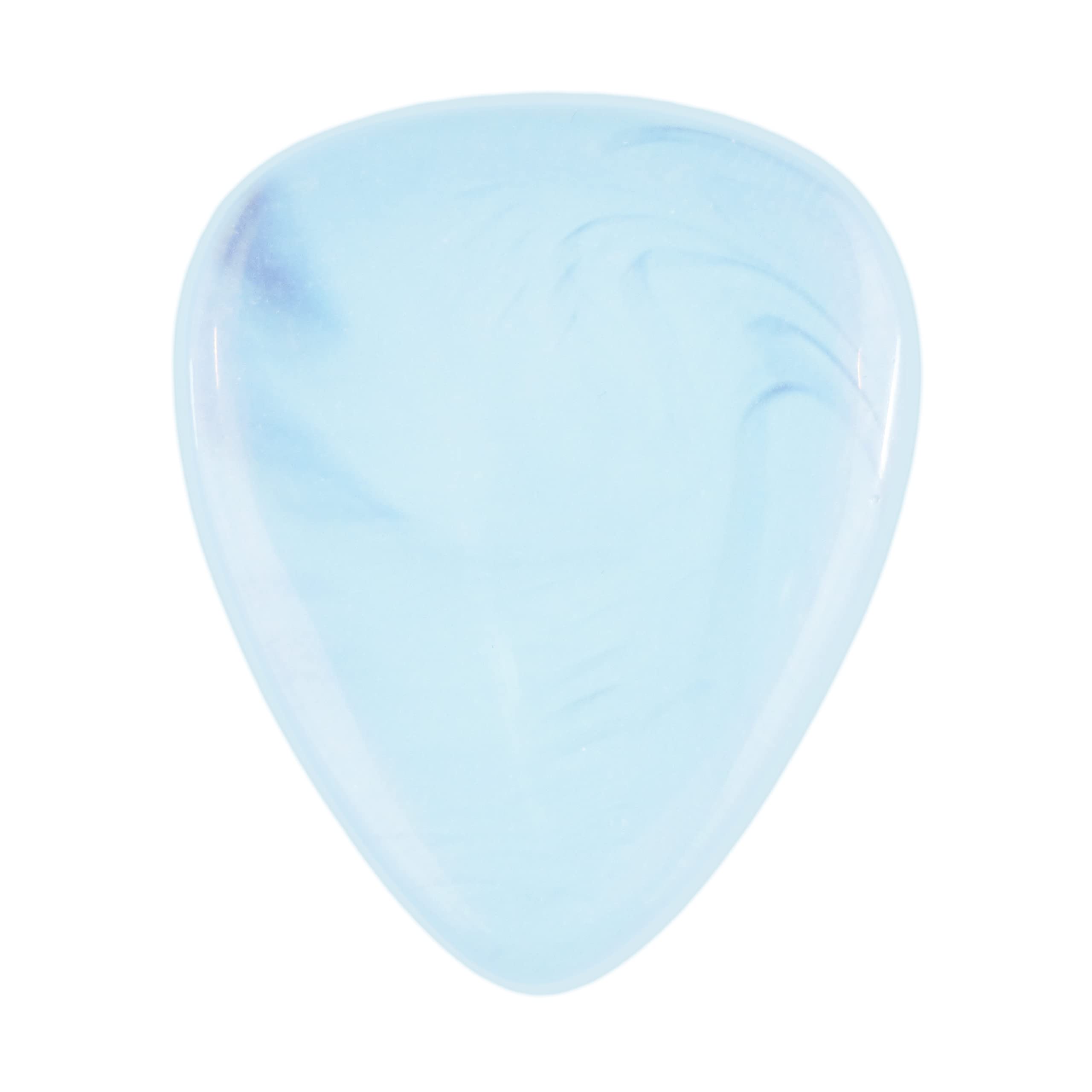 Opalite Gemstone Guitar Or Bass Pick - 3.0 mm Ultra Heavy Gauge - 351 Shape - Specialty Handmade Exotic Plectrum - 1 Pack
