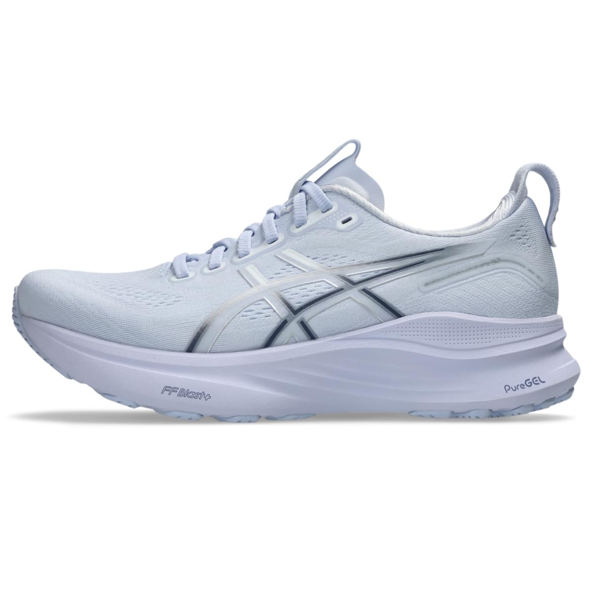 Women's Gel-Kayano 32 Running Shoes, Blue Fade/Indigo Fog, 8-image-32