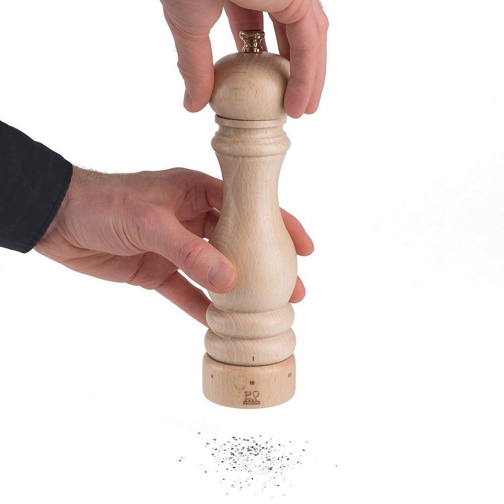 Peugeot Paris U'Select 9-Inch Pepper & Salt Mill Set, Natural Beechwood